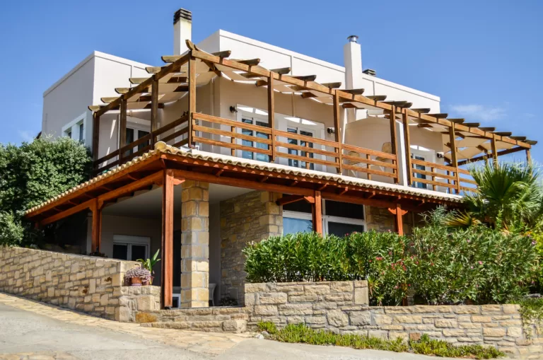 the roof of a building